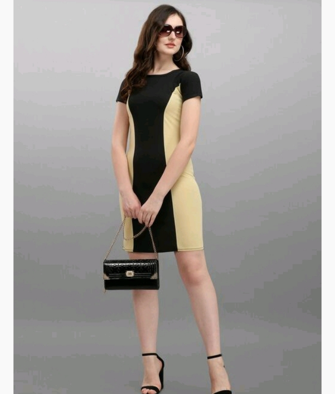 Casual Colour Blocked Lycra Western Wear