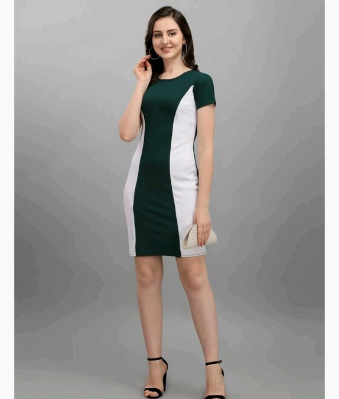 Casual Colour Blocked Lycra Western Wear